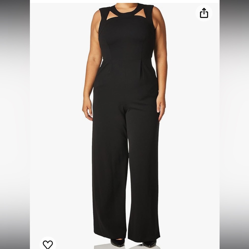 Calvin Klein Sleeveless Cutout Jumpsuit